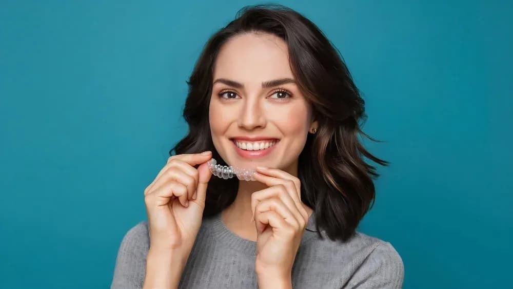 Smiling young woman with healthy teeth - same-day loose tooth treatment at Neola Dental in Minneola, FL